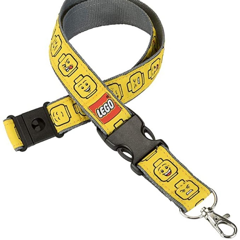LEGO Quick Detach Lanyard Keychain,  Minifigure Heads